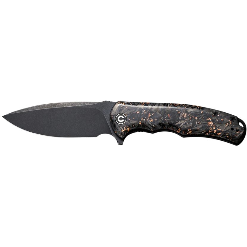 Ніж складаний CIVIVI Praxis Shredded Carbon Fiber Black/Gold (C803I) Матеріал леза нержавіюча сталь