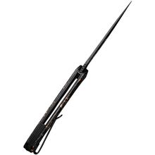 Ніж складаний CIVIVI Praxis Shredded Carbon Fiber Black/Gold (C803I)