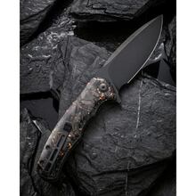 Ніж складаний CIVIVI Praxis Shredded Carbon Fiber Black/Gold (C803I)