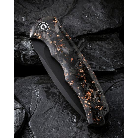 Покупка Ніж складаний CIVIVI Praxis Shredded Carbon Fiber Black/Gold (C803I)