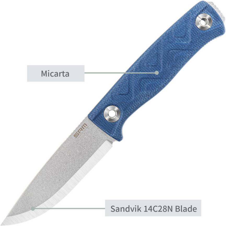 Нож SRM с чехлом Blue (702T-ME) Изображение Нож SRM с чехлом Blue (702T-ME)