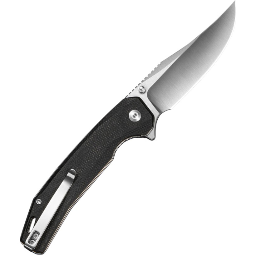 Ніж складаний SENCUT Vornix S25038-2 Додатково з керамічними підшипниками; профіль клинка – Clip Point; спосіб відкриття - плавець фліпера/двосторонній шпеник; тип запірного механізму – замок Liner Lock; є отвір для темляка та двопозиційна кліпса Tip-Up з нержавіючої сталі