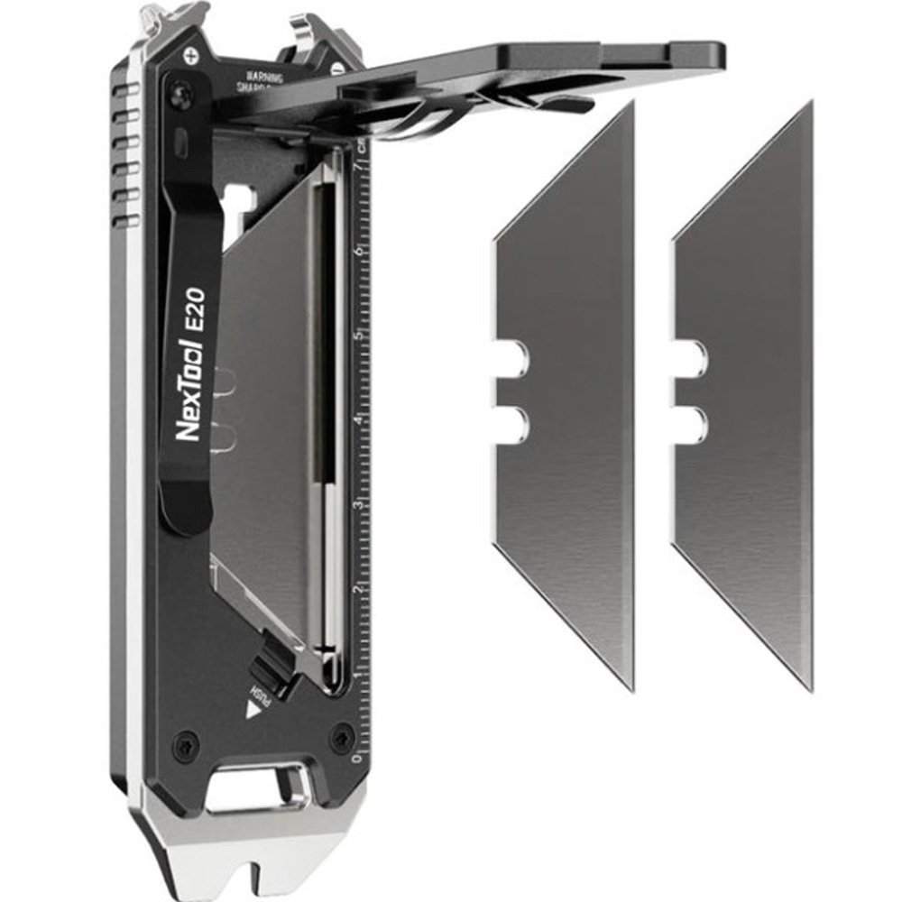 Мультитул NEXTOOL Utility Knife E20 Black (UKE20) Загальна довжина 119.7