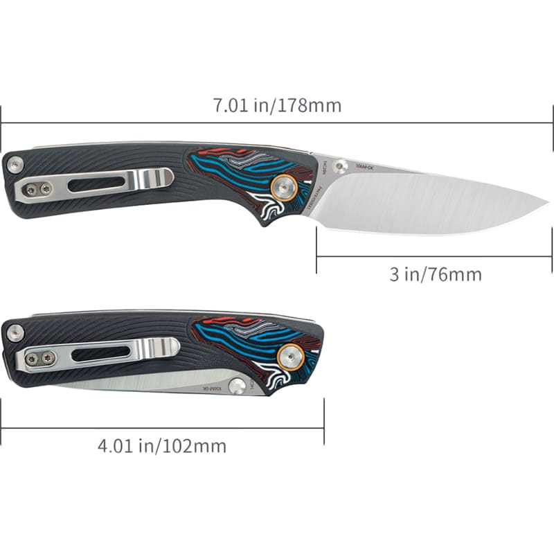 В Україні Ніж складаний SRM Dome 106M-GK Black