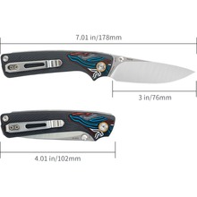 Ніж складаний SRM Dome 106M-GK Black