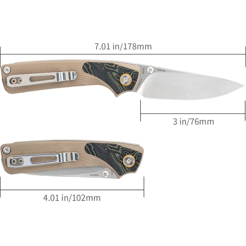 В Україні Ніж складаний SRM Dome 106M-GW Sandy