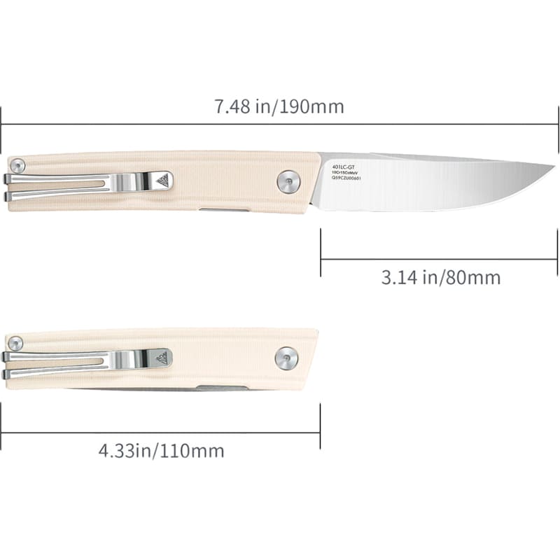 В інтернет магазині Ніж складаний SRM Gent 401LC-GT White