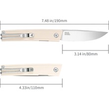 Ніж складаний SRM Gent 401LC-GT White