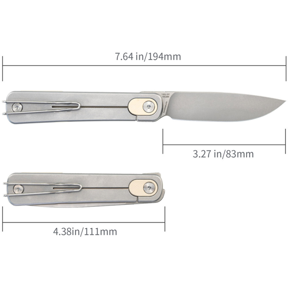 Зображення Ніж SRM Palfrey 135L-GT White