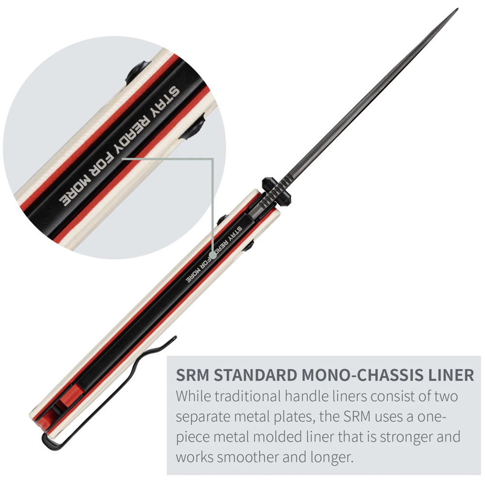 Покупка Ніж SRM Terrier 258L-GT2 White