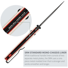 Ніж SRM Terrier 258L-GT2 White