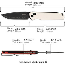 Ніж SRM Terrier 258L-GT2 White