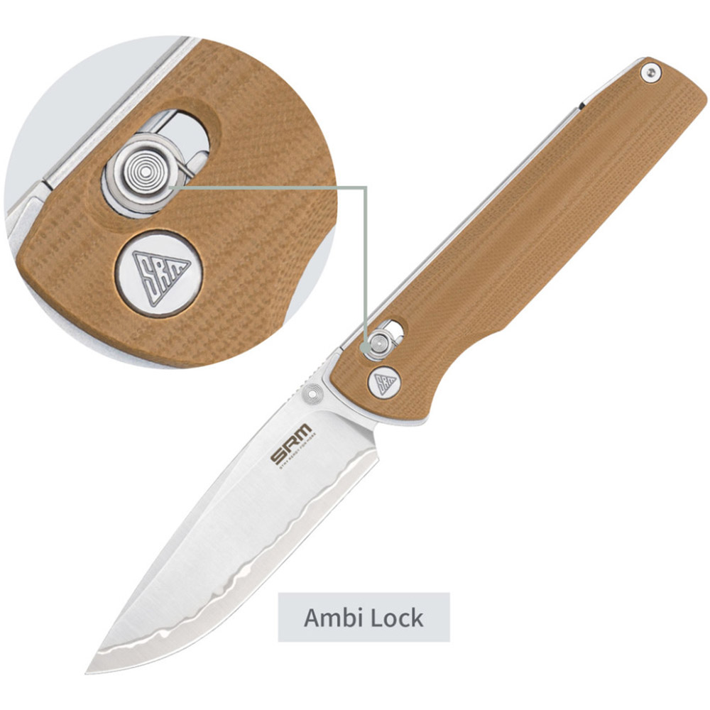 Огляд Ніж SRM Terrier 258L-GW2 Brown