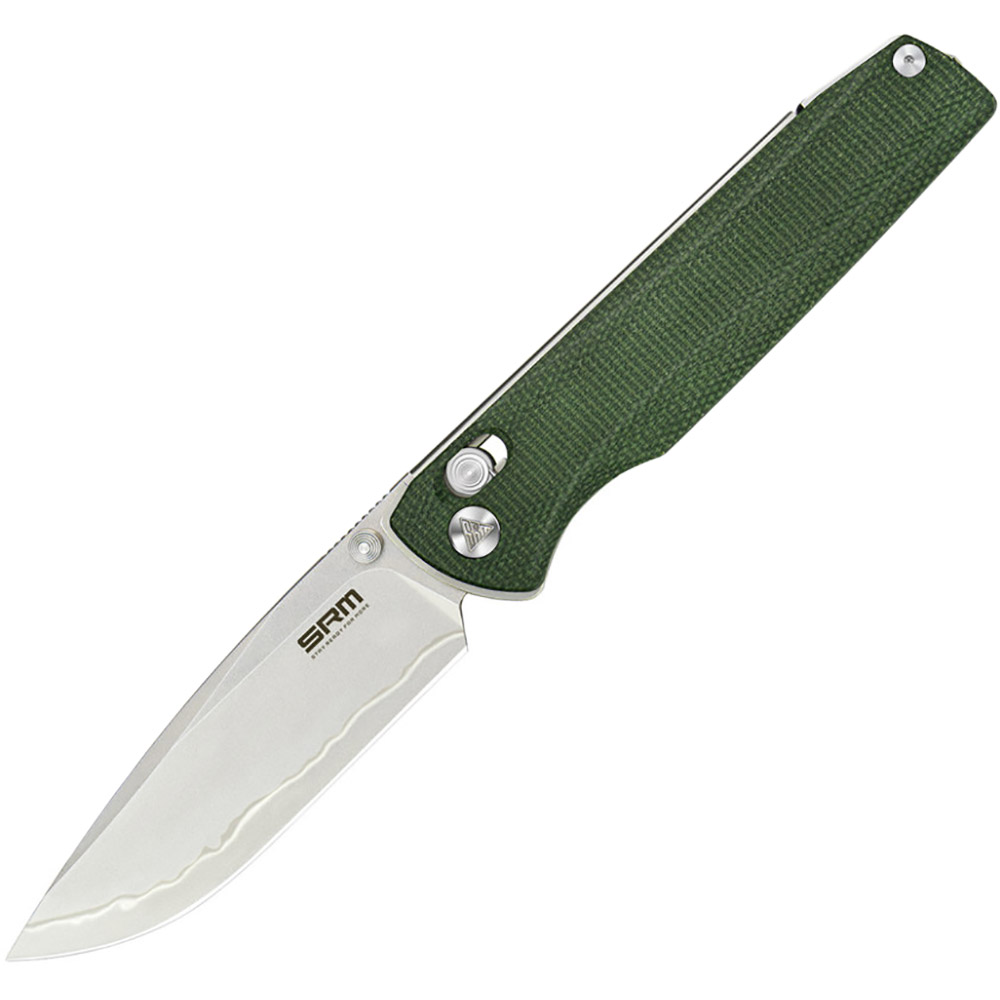 Нож SRM Terrier 258L-MG2 Green Дополнительно Тип замка: Crossbar Lock; Подшипники из керамики