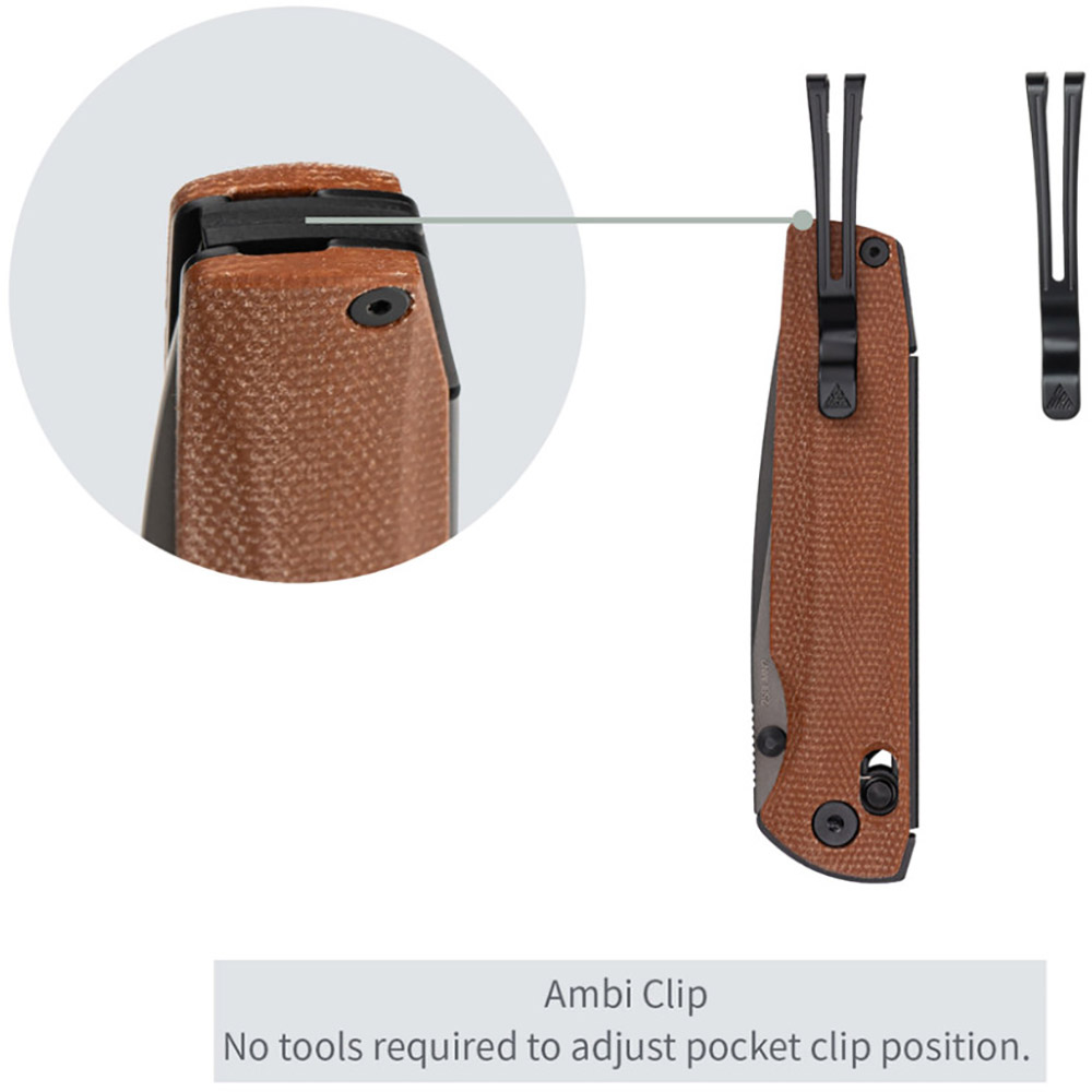 В Фокстрот Нож SRM Terrier 258L-MN2 Brown