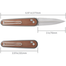 Нож SRM Twin 251MB-MN Brown