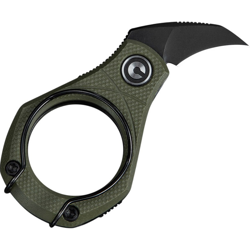 Нож CIVIVI Ніж складаний Pyrus (C23038-4) Дополнительно профиль клинка — Hawkbill (изогнутое лезвие); обработка лезвия — Black Stonewashed (черный матовый); тип замка — Double Detent Slip Joint (безопасное удержание)