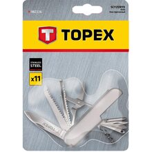 Мультитул-ніж TOPEX 11 функцій 70 мм (98Z116)