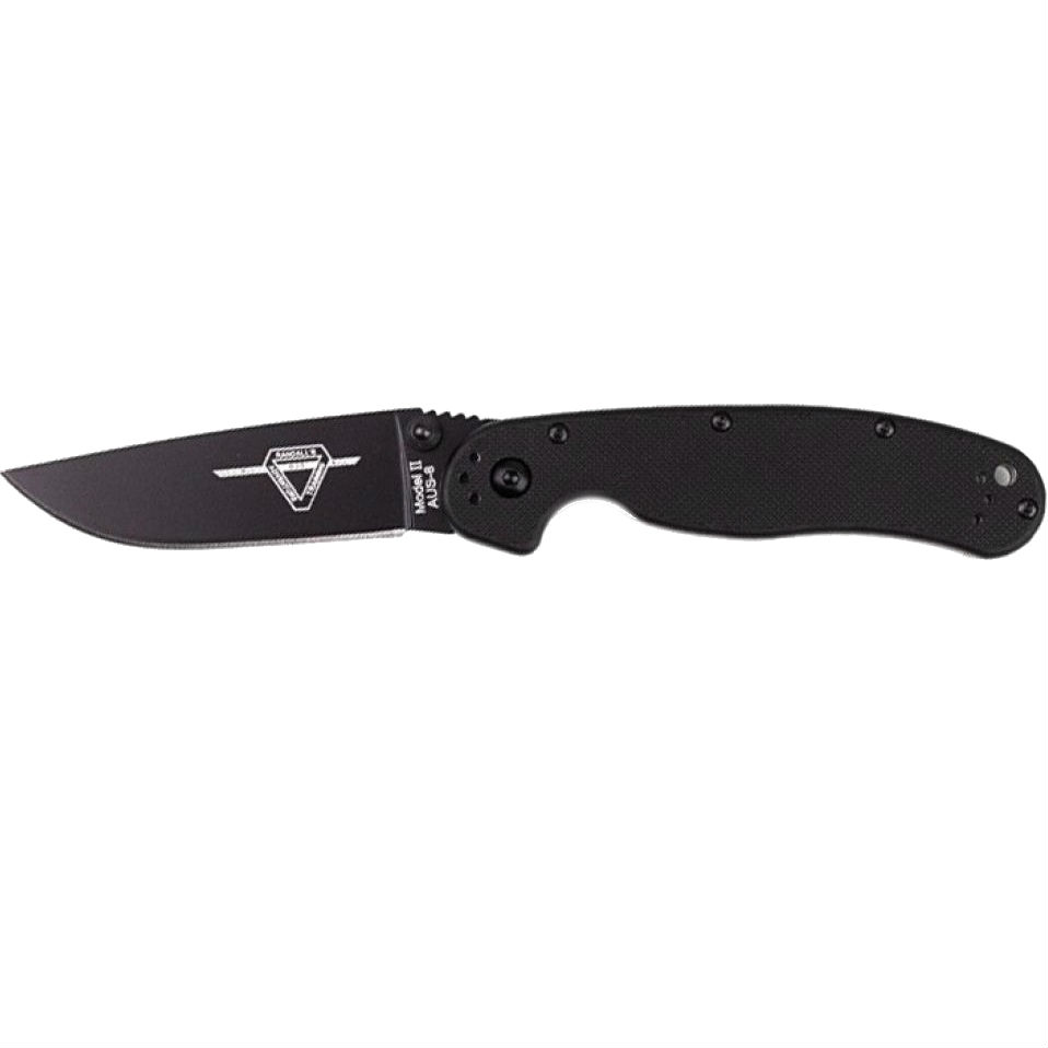 

Нож складной ONTARIO RAT II BP Black (8861), Ніж складний RAT II BP Black(8861)