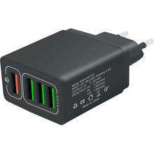 Мережевий зарядний пристрій XOKO QC-405 4 USB Quick Charge QC3.0 6.2 A Black (QC-405-BK)