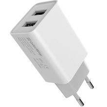 Сетевое зарядное устройство COLORWAY 2 USB AUTO ID 2.1 A 10W White