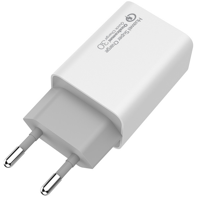 Сетевое зарядное устройство COLORWAY 1 USB Huawei Super/Quick 3.0 4A 20W White Выходной разъем USB 