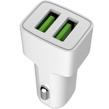 Автомобильное зарядное устройство COLORWAY 2 USB AUTO ID 2.4 A 12W White