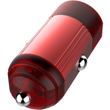 Автомобільний зарядний пристрій COLORWAY 1 USB Quick Charge 3.0 18W Red