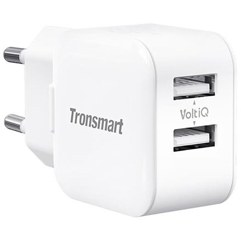 

Сетевое зарядное устройство Tronsmart W02 Dual Port USB White (100070), W02 Dual Port USB Wall Charger White