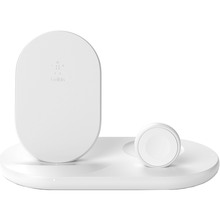 Беспроводное зарядное устройство BELKIN Wireless Pad/Stand/Apple Watch White (WIZ001VFWH)