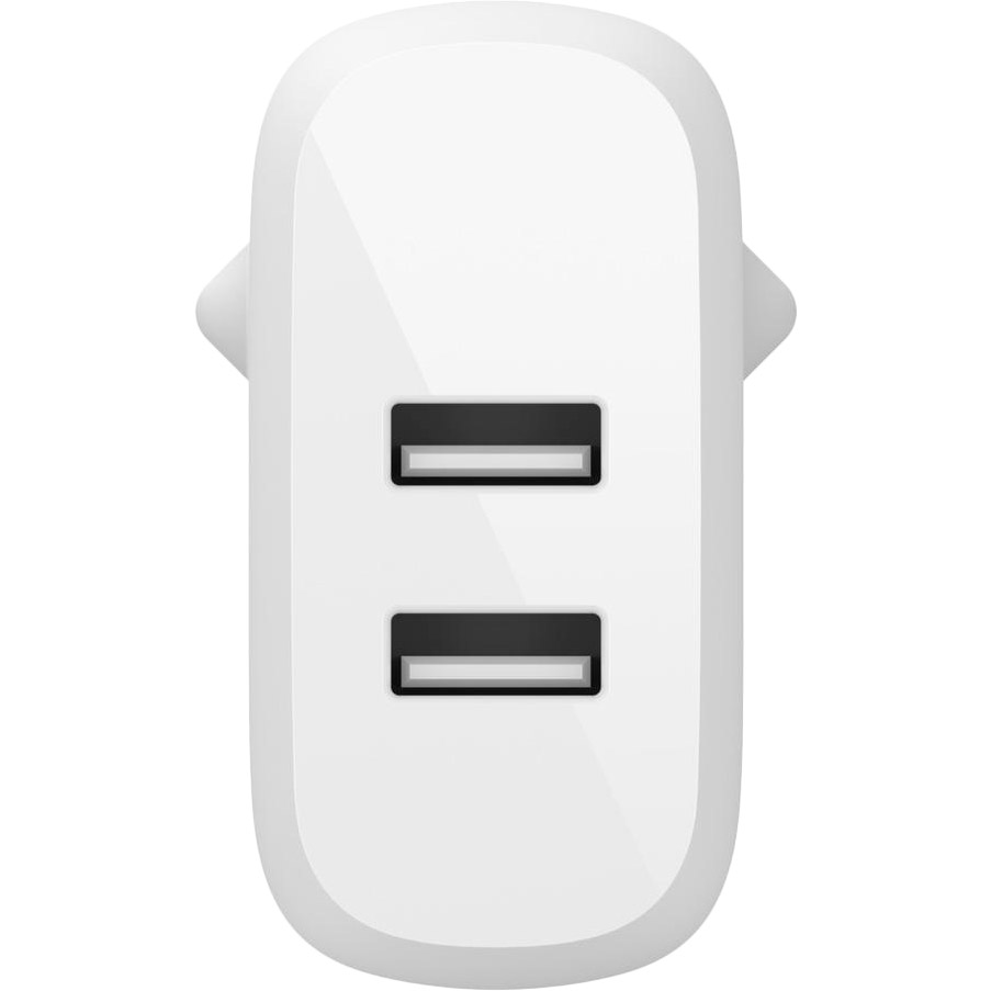 Сетевое зарядное устройство BELKIN Home Charger 24W DUAL USB 2.4A White (WCB002VFWH) Кабель отсутствует