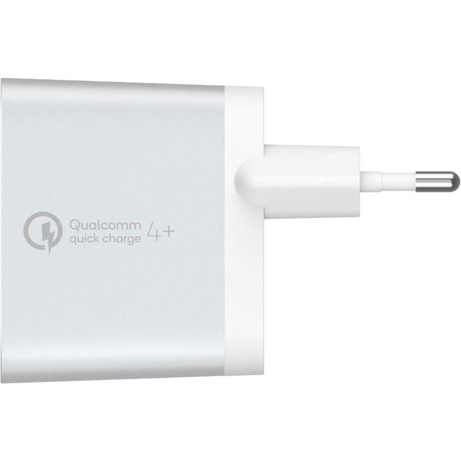 Сетевое зарядное устройство BELKIN Quick Charge 4.0 USB-C 1.2 м Silver (F7U074VF04-SLV) Кабель съемный