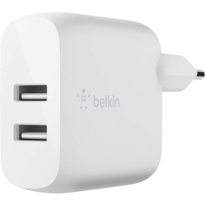 

Зарядное устройство BELKIN HOME CHARGER (24W) DUAL USB 2.4A 1M WHITE (WCE002VF1MWH), HOME CHARGER (24W) DUAL USB 2.4A, WHITE