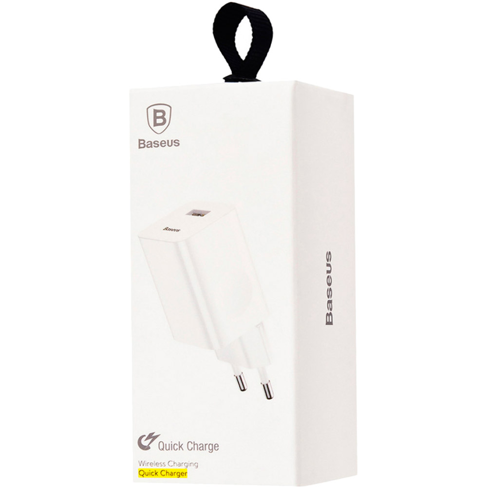 Мережевий зарядний пристрій BASEUS Wall Charger QC3.0 White (20748) Тип мережевий зарядний пристрій