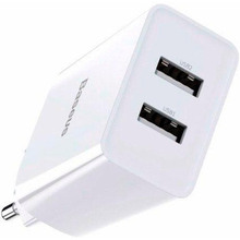Сетевое зарядное устройство BASEUS Speed Mini Dual U Charger 10.5W 2 USB White