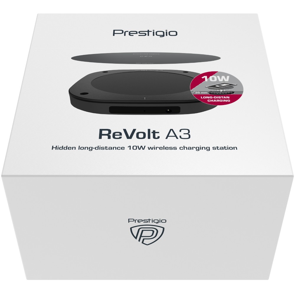 Фото 14 Беспроводное зарядное устройство PRESTIGIO ReVolt A3 10W (PCS103U_BL)
