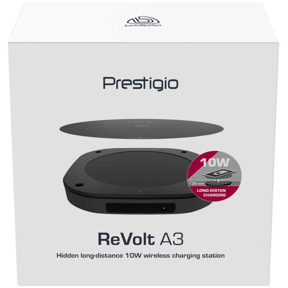 Обзор Беспроводное зарядное устройство PRESTIGIO ReVolt A3 10W (PCS103U_BL)