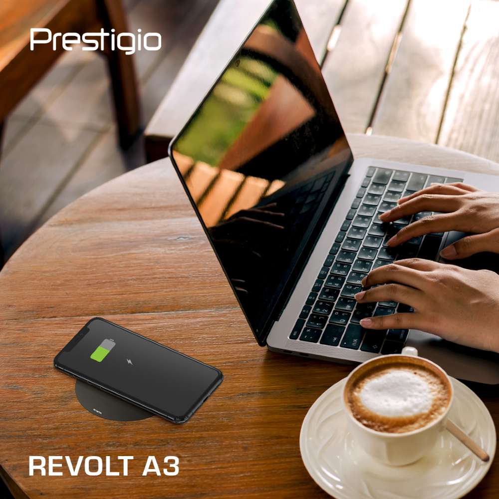 Фото 18 Беспроводное зарядное устройство PRESTIGIO ReVolt A3 10W (PCS103U_BL)