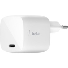 Мережевий зарядний пристрій Belkin GAN 30W USB-З White (WCH001VFWH)