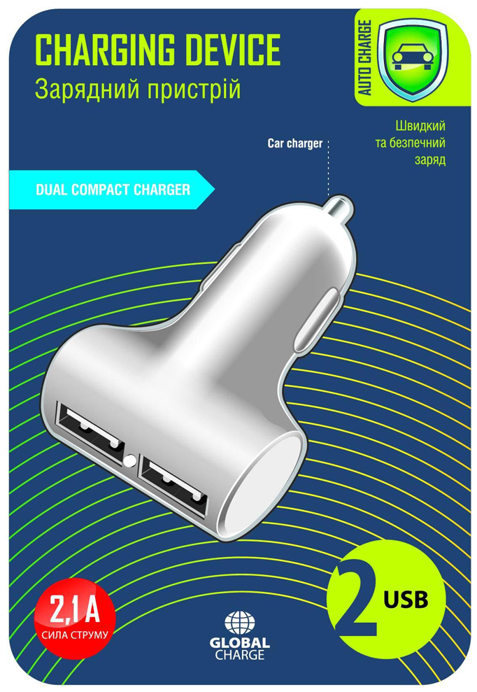 

Зарядное устройство GLOBAL CHARGE MSH-SC-041 2USB-2.1A (черный), MSH-SC-041 2USB-2.1A (черный)