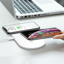 Бездротове зарядний пристрій Baseus Smart 3 in 1 For iPhone + iWatch + AirPods 18 Вт MAX White (22724)