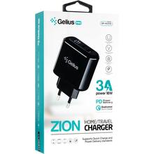 Сетевое зарядное устройство GELIUS Pro Zion 1USB 3A Black (GP-HC010)