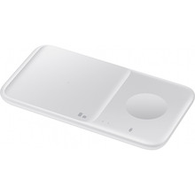 Бездротове зарядний пристрій SAMSUNG Wireless Charger Duo+TA White (EP-P4300TWRGRU)