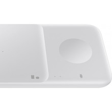 Бездротове зарядний пристрій SAMSUNG Wireless Charger Duo+TA White (EP-P4300TWRGRU)