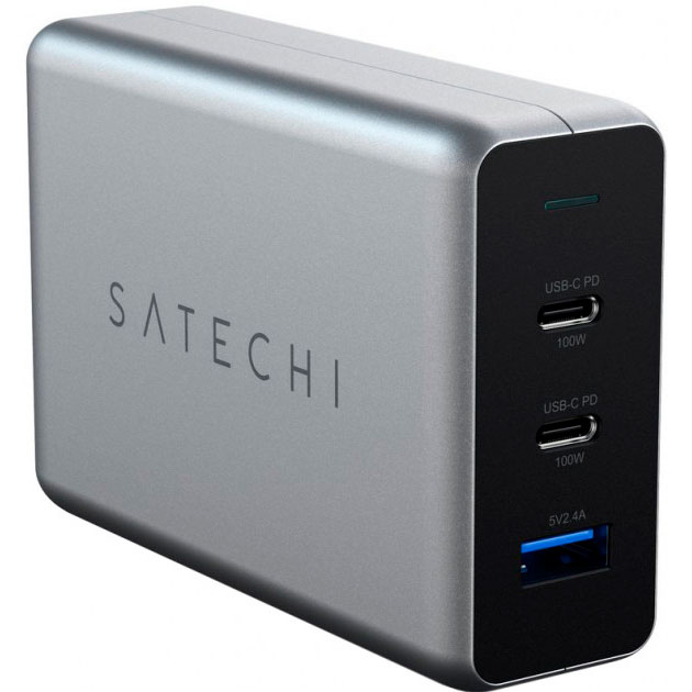 Сетевое зарядное устройство SATECHI 100W USB-C PD Compact Gan (ST-TC100GM-EU)