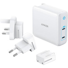 Мережевий зарядний пристрій ANKER PowerPort Atom III Duo - 60W 2xUSB-З (A2629H21)