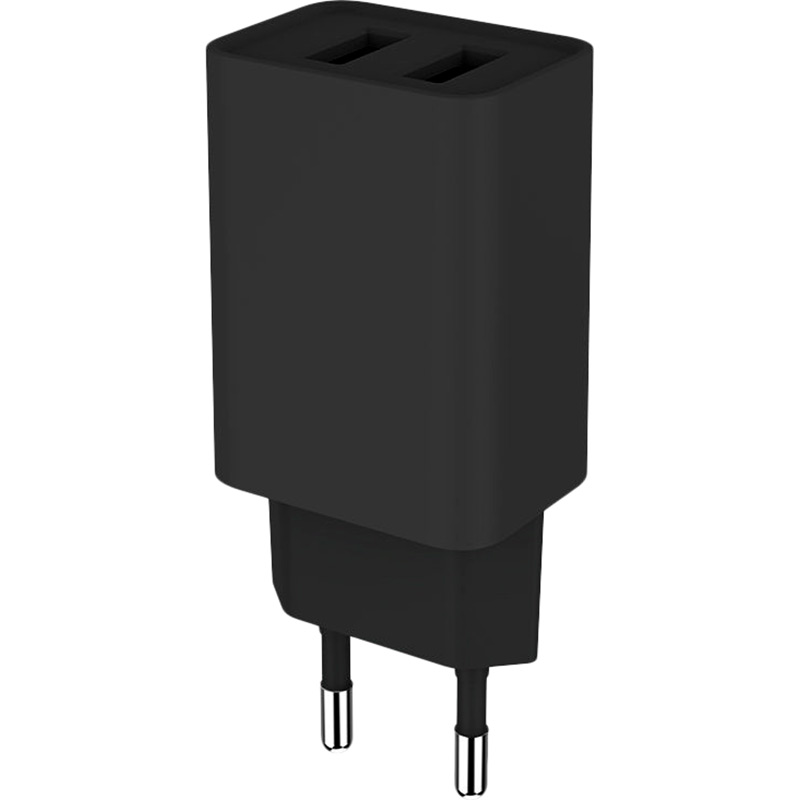 Мережевий зарядний пристрій COLORWAY 2USB AUTO ID Black (CW-CHS015-BK) Тип мережевий зарядний пристрій