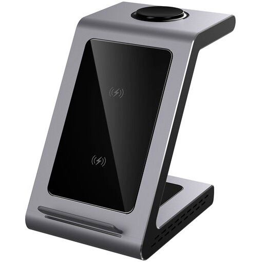 Бездротове зарядний пристрій PRESTIGIO ReVolt A8 3-in-1 wireless space grey (PCS108A_SG) Тип бездротовий зарядний пристрій