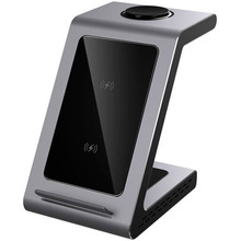 Бездротове зарядний пристрій PRESTIGIO ReVolt A8 3-in-1 wireless space grey (PCS108A_SG)
