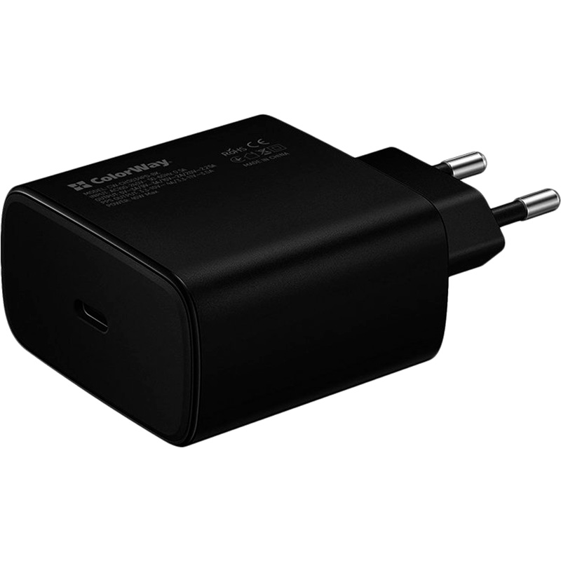 

Зарядное устройство COLORWAY Power Delivery Port PPS Type-C (45W) Black (CW-CHS034PD-BK), Power Delivery Port PPS Type-C (45W) Black